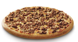 Beef pizza